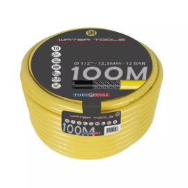 TALEN TOOLS GETRICOTEERDE GELE SLANG 3/4”, 100 MTR., HIGH TWIST RESISTANT