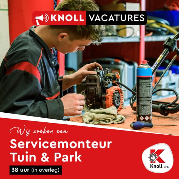 Vacature Servicemonteur Tuin&Park