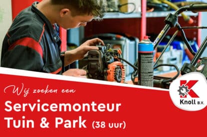 Vacature Servicemonteur Tuin&Park